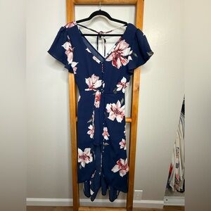 Miami Navy Floral Romper